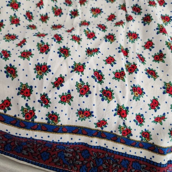 Altar'd State Women's XS Dress Floral White‎ Blue Flowy Statement Sleeves Boho - Picture 10 of 12